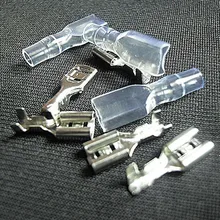 100 pcs 2.8mm Silver Terminal Crimp with case Female Spade Quick Connector Terminal for Chain cable Wires Arcade Jamma Harness