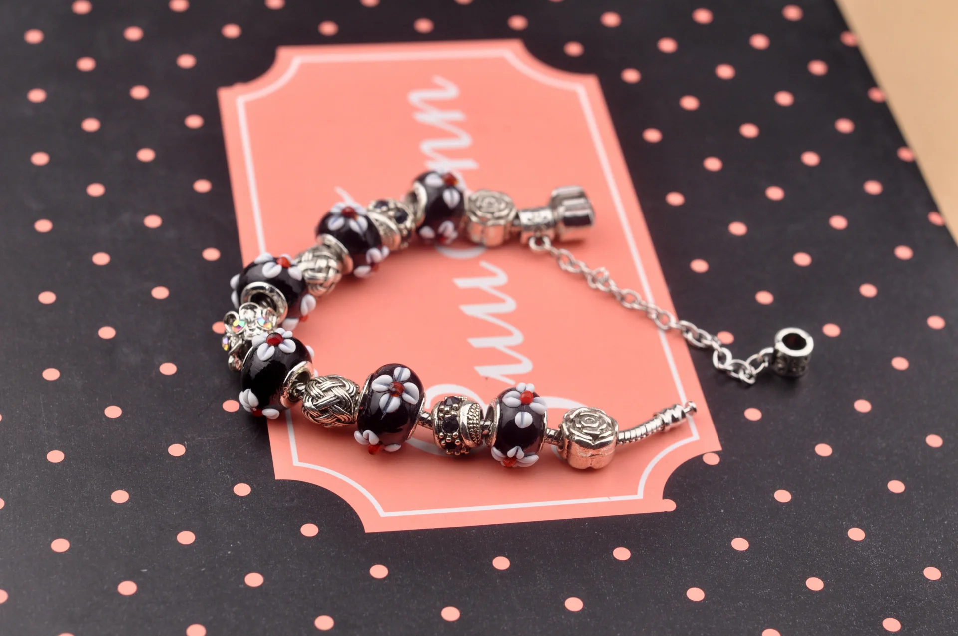 Женский браслет pandora из серебристого кристалла в стиле сделай сам рождественский