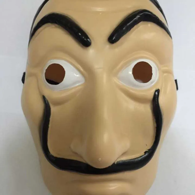 2020 Новая мода La Casa De Papel маска Salvador Dali Латекс Косплей Хэллоуин COS только для