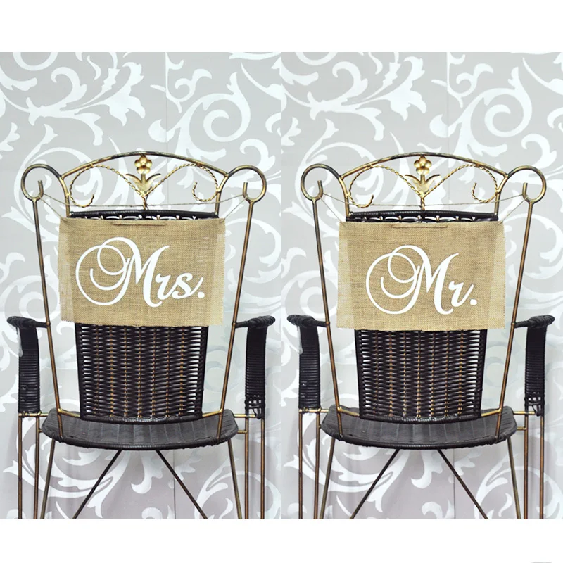 Mr and Mrs chair signs Wedding Signs, Rustic Wedding ...