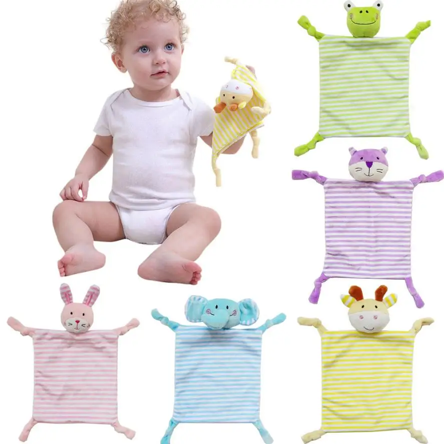 

Baby Cotton blend Daily Comforting Plush Toy Animal Doll Multi functional Sleep Children Mouth Towel 2018