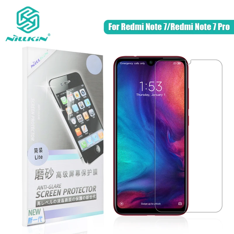 NILLKIN redmi note 7 7S Защитная пленка для экрана HD супер прозрачная защитная Матовая Антибликовая пленка для экрана Xiaomi redmi note 7 Pro