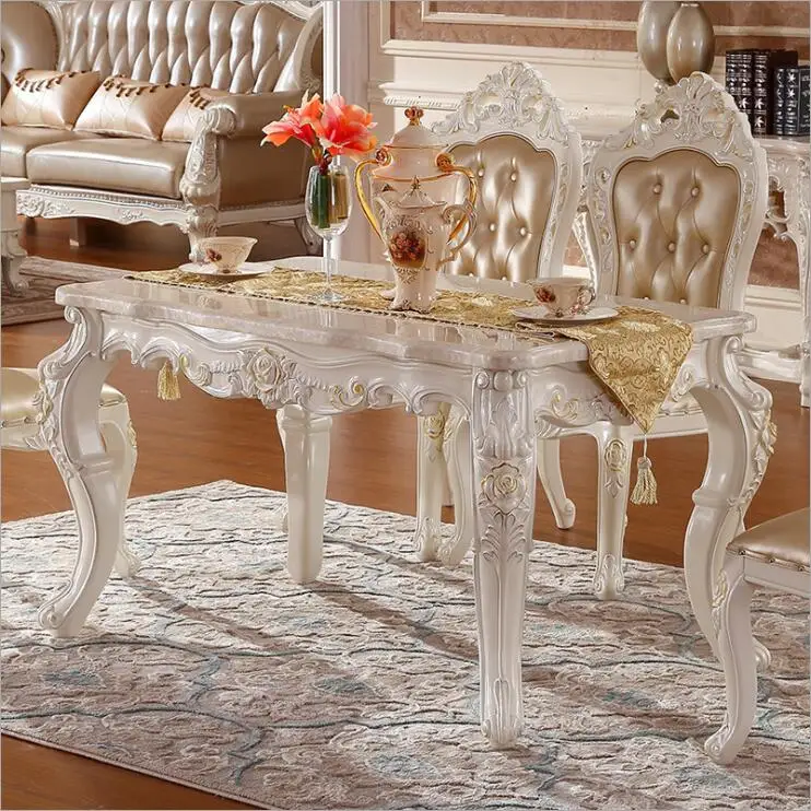 Modern Style Italian Dining Table, 100% Solid Wood Italy Style Luxury Dining Table o1100