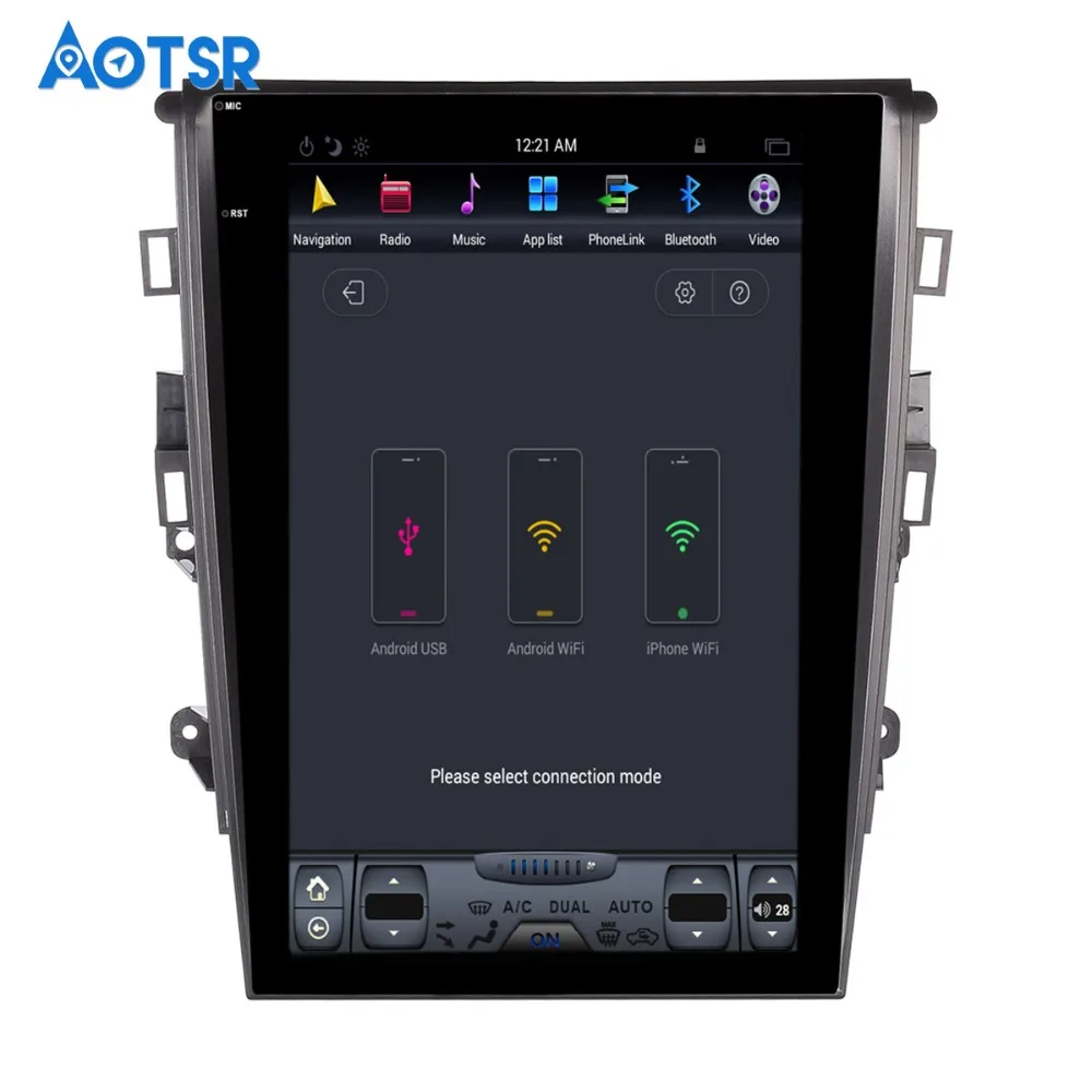Perfect Tesla style pure Android 12.1" Car No DVD Player GPS Navigation For Ford Mondeo Fusion MK5 2013+ stereo auto unit multimedia 3 Perfect Tesla style pure Android 12.1" Car No DVD Player GPS Navigation For Ford Mondeo Fusion MK5 2013+ stereo auto unit multimedia 3