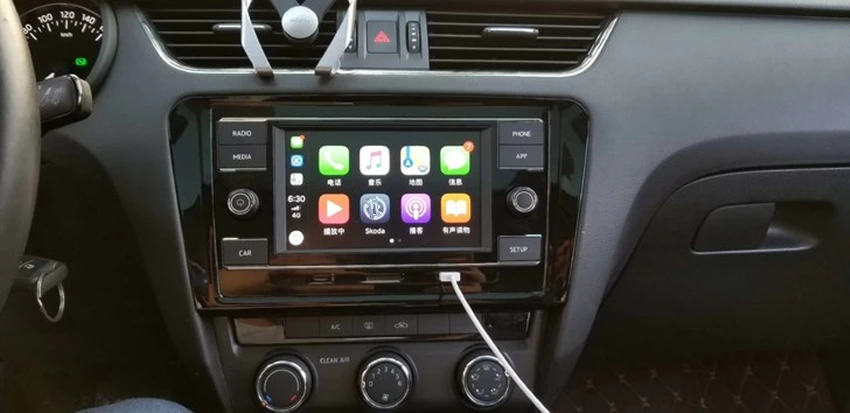 Для SKODA MQB OCTAVIA MIB радиоприемник 280B 280 B Обновление до 280C C белая подсветка 2015 2019 CARPLAY