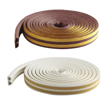 

5M Self Adhesive D Type Doors & Windows Foam Seal Strip Soundproofing Collision Avoidance Rubber Seals Best Price