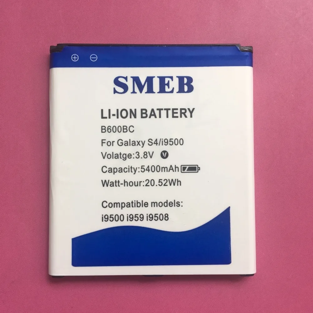 SMEB High capacity 5400mAh B600BC For Samsung galaxy S4 battery i9505