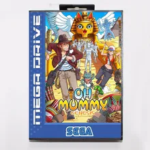 Oh Mummy 16 бит MD игровая карта с розничной коробкой для Sega megadrive/Genesis