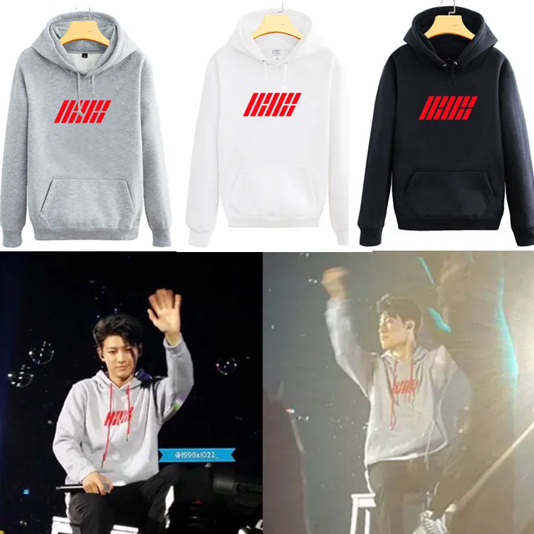 K POP ikon одежда bobby Jinzhouyuan такой же стиль женских застежек пальто Кепка и защитные