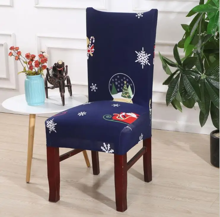

Modern Dining Room Stretch Chair Cover Kitchen Anti-dirty Spandex Floral Printed Slipcover Stool with Back Seat Case