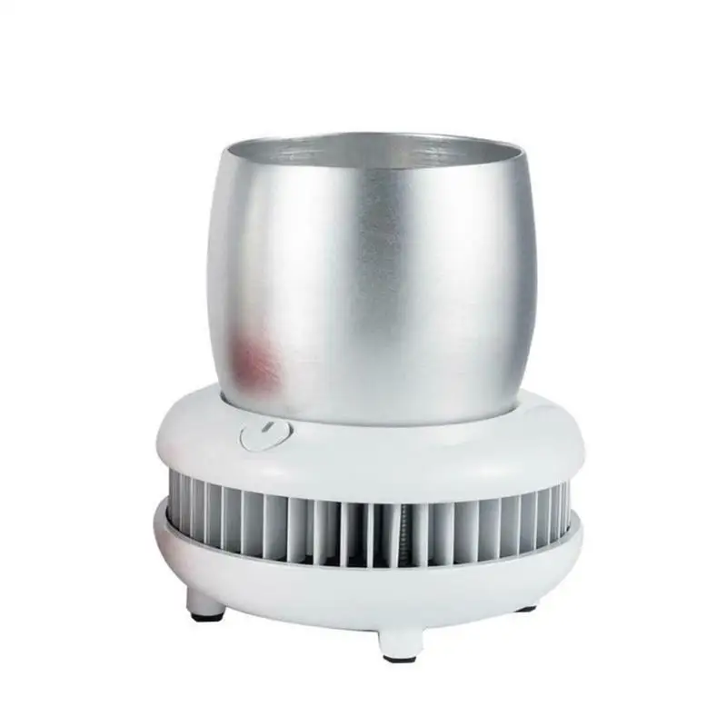

Portable Car Cup Cooler Device Mini Fridge Fast Cooling Auto Double Layer Refrigeration Car Refrigerator Freezer