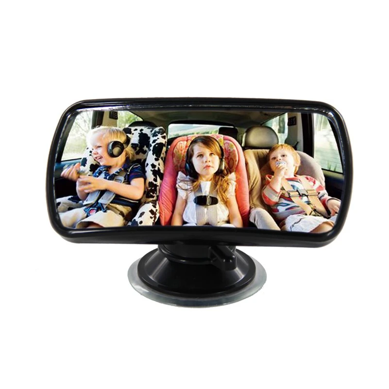 Encell TS15 Convex Clear View Mirror 360 Degree Rotation Sucker Lock Auxiliary Mirror Baby Kid Safety