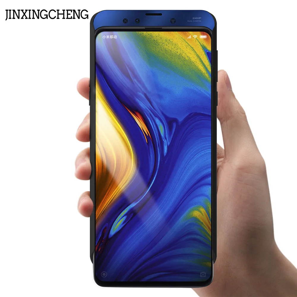 

JINXINGCHENG Fashion Silicone Frame Battery Charger Case for Xiaomi Mi Mix3 6500mAH Back Clip Fast Charger for Xiaomi Mix3 Cover