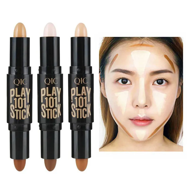 

Women Highlighter Face Concealer Contouring Bronzers Highlighters Pen Cosmetic 3D Makeup Corrector Contour Stick