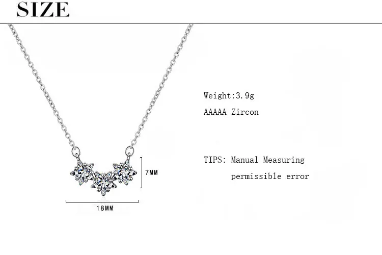 Anenjery, 925 пробы, серебряная цепочка, ожерелье, циркониевая звезда, подвеска, ожерелье для женщин, S-N315