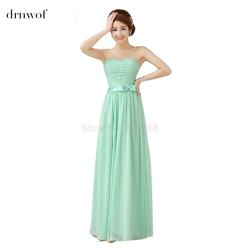  Cheap  Under 50 Chiffon Color Mint Green Women Long 