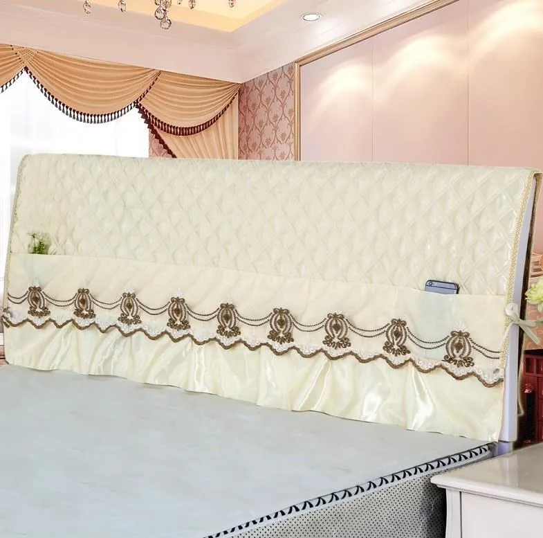 Романтическая Принцесса Кровать Чехол на спинку кровати свадебные декоративные кружева головы крышка элегантный лук торт слой кровать головная доска полотенце