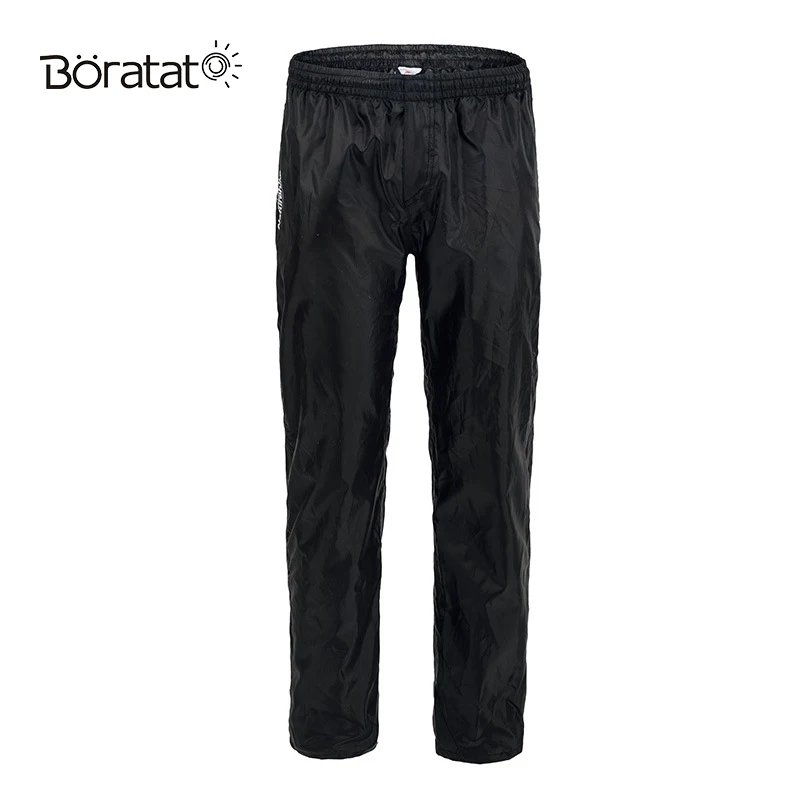 

Folding Rainproof Pants Over Men's Waterproof Windproof Rainproof Elastic-Waist Pants Hiking Travel Trousers