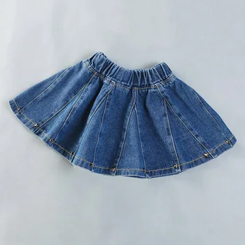 Girls Skirts 2019 Baby Girls Denim Skirt Toddler Children Jean Skirt Summer Style Cute Infant Child Kids Rivet Skirts Children 2