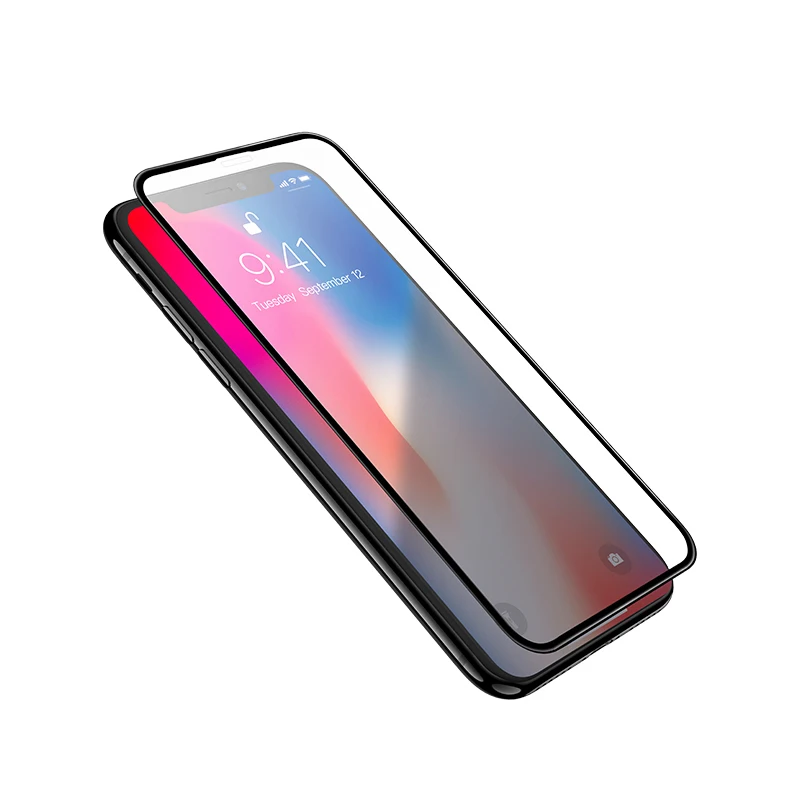 HOCO Best for Apple iPhone X XS Max XR Full HD Tempered Glass Film Screen Protector Protective 3D Full Cover Screen Protection - Цвет: black