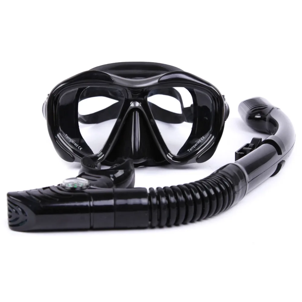 

Snorkeling equipment diving mask snorkel set professional spearfishing gear Scuba Diving Equipment Dive Mask + Dry Snorkel Set