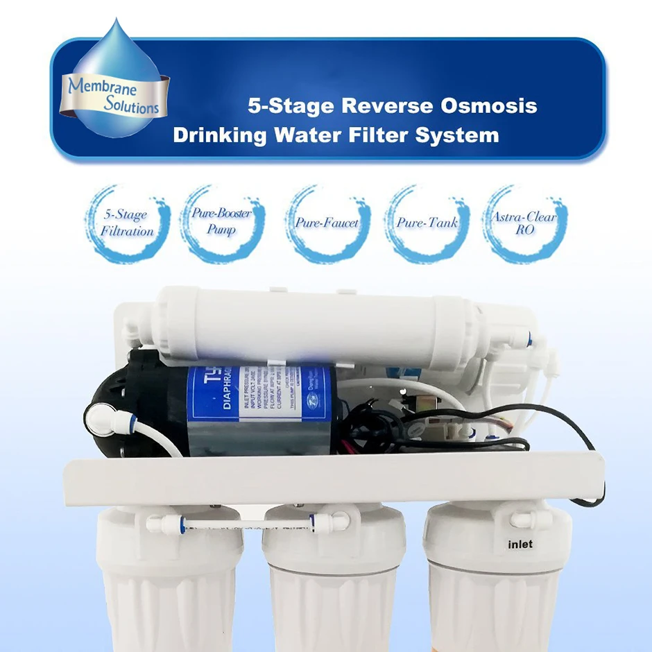 MS 5 Stage RO Water Filter System For Household Reverse Osmosis Water Purifier Drinking System 50 GPD (5)