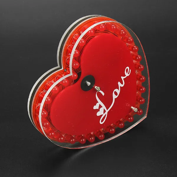 

DIY Heart-shaped LED Flash Kit LOVE LED Lighting Kit Christmas Gift