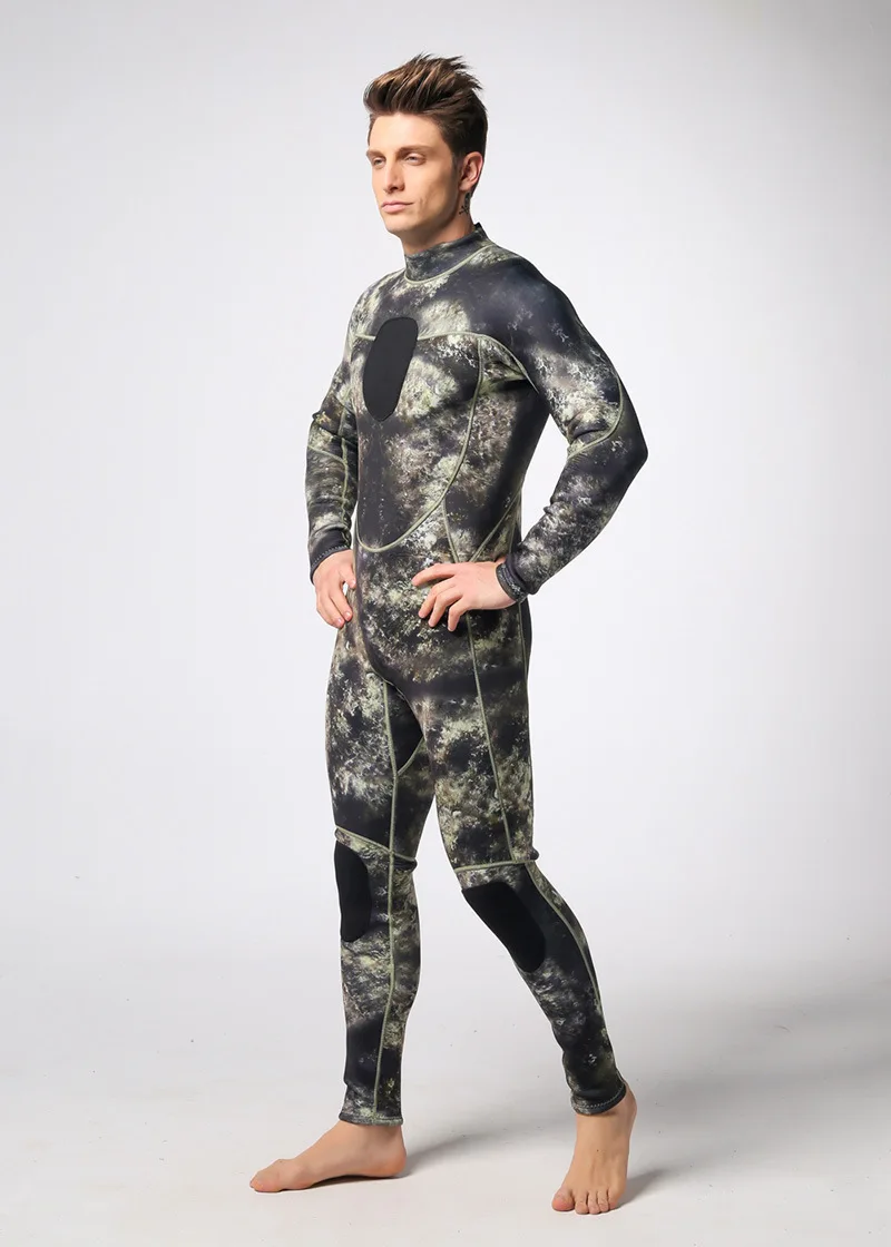 Мужские 1,5 мм неопрена гидрокостюм одна деталь Freediving подводной охоты камуфляж костюм для серфинга дайвинга костюм холодной доказательство