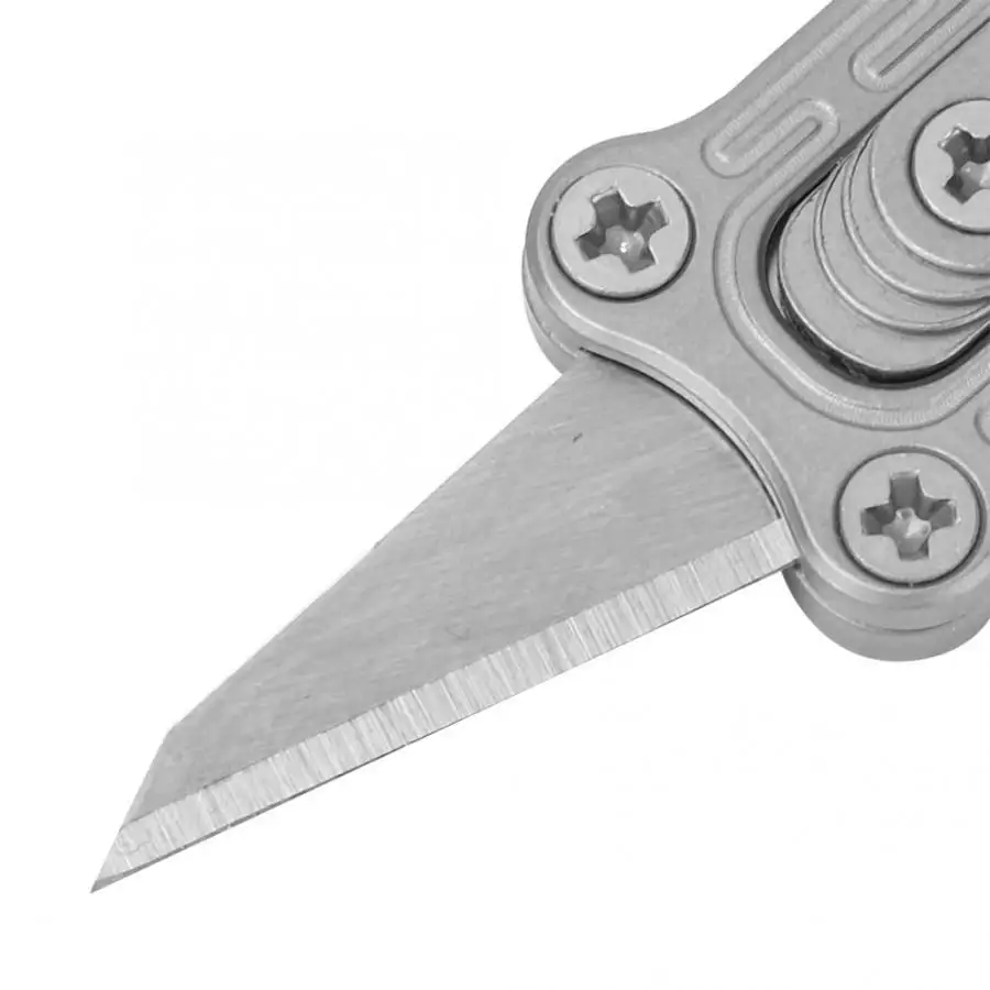 Outdoor Cooking Knife Mini Portable Sturdy Anti-rust Titanium Alloy Knife Paper Cutter EDC Outdoor Tools