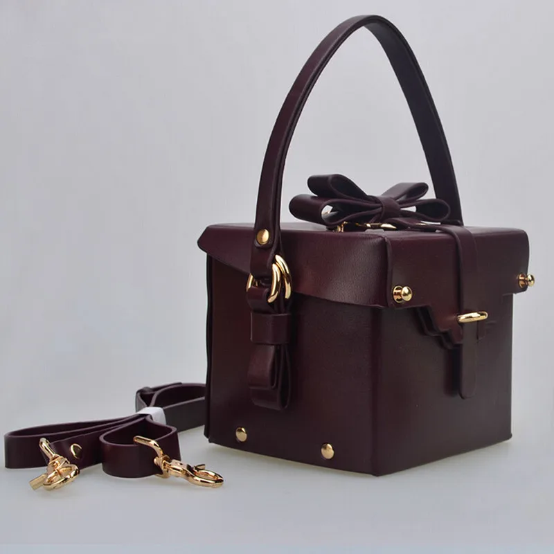 New Gift Box Handbag Rivet Las Evening Bag Bride Female New Gift Box Handbag Rivet Las Evening Bag Bride Female Wedding Fashion Leather Shoulder Crossbody Bags In From Luggage