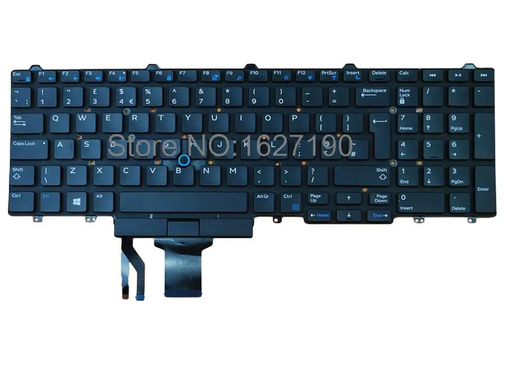 UK Laptop Keyboard for DELL E5550 BLACK Win8 New Notebook Keyboardsin