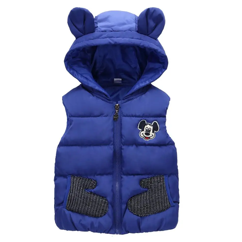 New 2018 Children Autumn Winter Down Cotton Vest for 1 5T Boys Baby