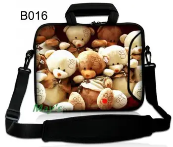 

10" Lovely Bear Laptop shoulder bag message bag Sleeve Bag Case Pouch For Samsung Galaxy Note 10.1" Tablet/ipad 4 5 6