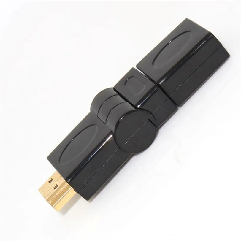 

HDMI 1.4 Angled Type HDMI Male to Female 90 180 360 Degree Rotating Adapter Jul18 Professional Factory Price Drop Shipping