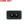 5 шт., 2 разъема AC250V 2.5A IEC320 C8, черные входные розетки ► Фото 2/5