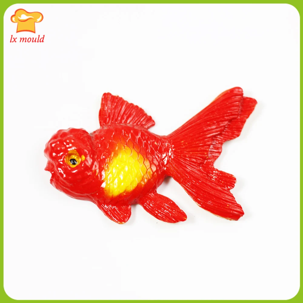

2019 New Lion head goldfish mold silicone fondant candy chocolate cake mold decoration tool