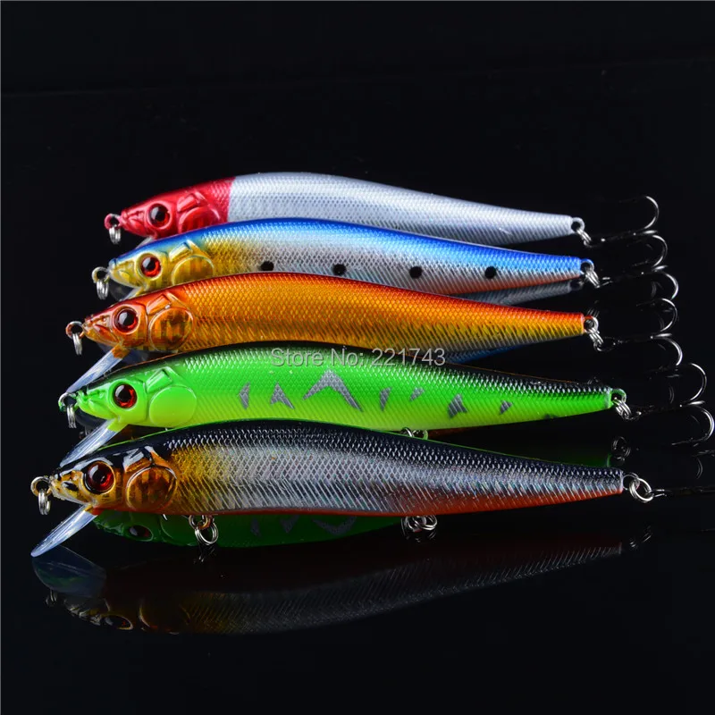 Iscas de Pesca Conjunto Misto Lote 47 Modelos Artificial Fazer Plástico Baixo Crankbait Ganchos Wobblers Cores Pesqueiro Pesca. 8 Pçs - 10 Conjunto Misto 8 pçs lote 47 Modelos