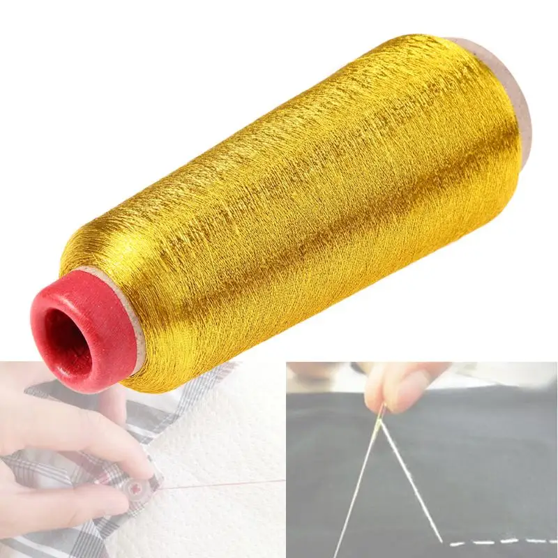 Demiawaking Glitzer Stitch Garn N/ähgarn gewebte Stickerei Stricklinie Silber