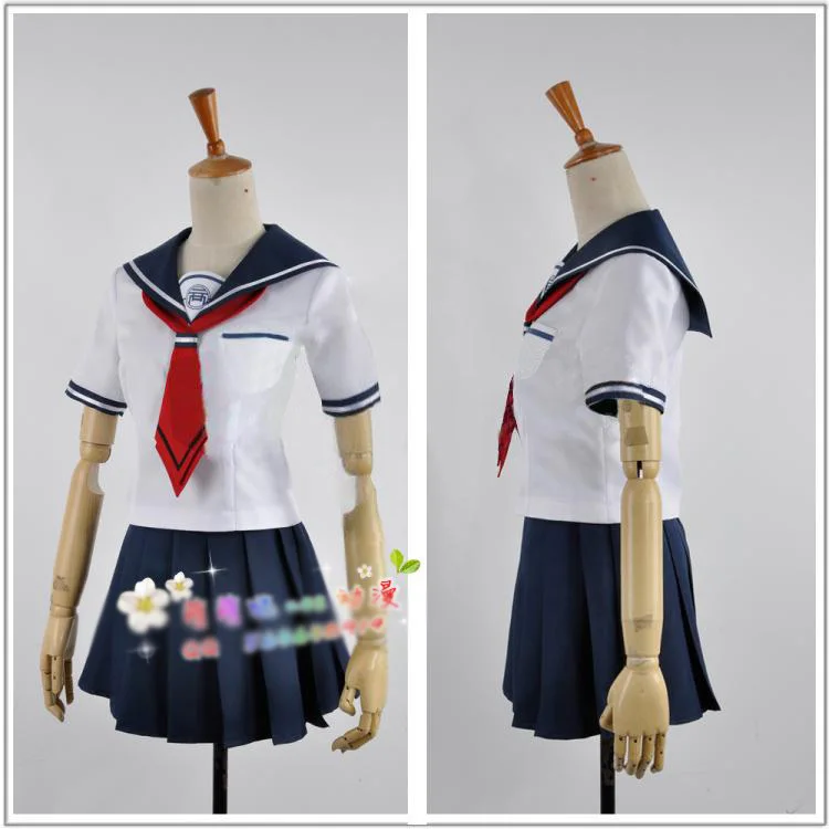 Danganronpa Another Episode Uniform Skirt Cosplay Naegi Komaru Costume With Sock