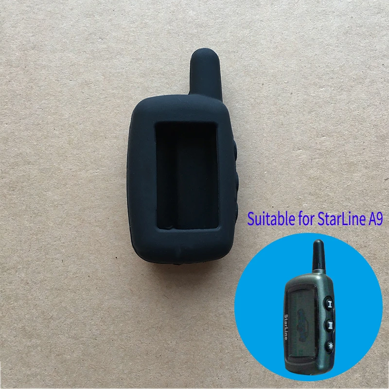 

High quality A9 LCD silicone key case, tamarak for Russian version Two-way car alarm System for StarLine A9 protective shell