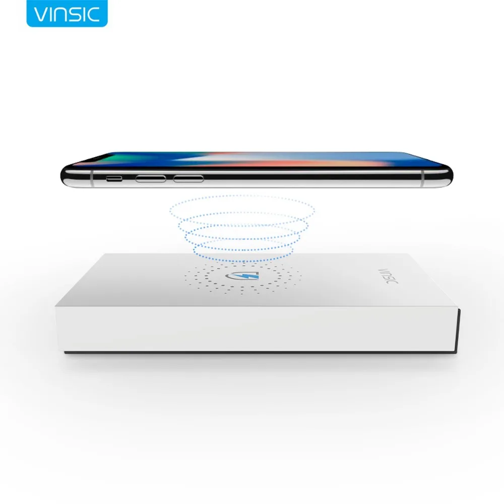 Vinsic 12000mAh Power Bank Qi Wireless External Battery Charger for iPhone X 8 8 Plus Samsung Galaxy S8 S7 S7 Edge S6 Note 5