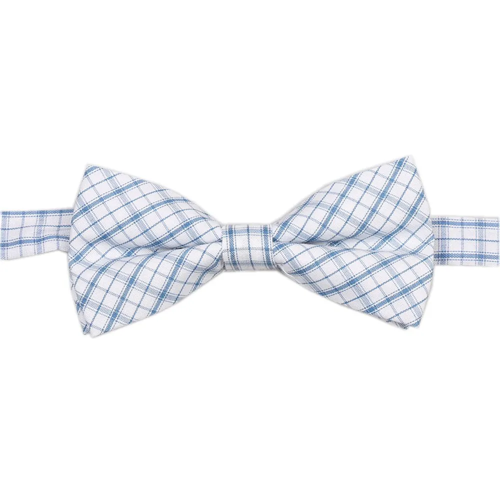HOOYI Kids Bow Ties Plaid Cotton Butterfly Children Bowtie Party Gift Small size