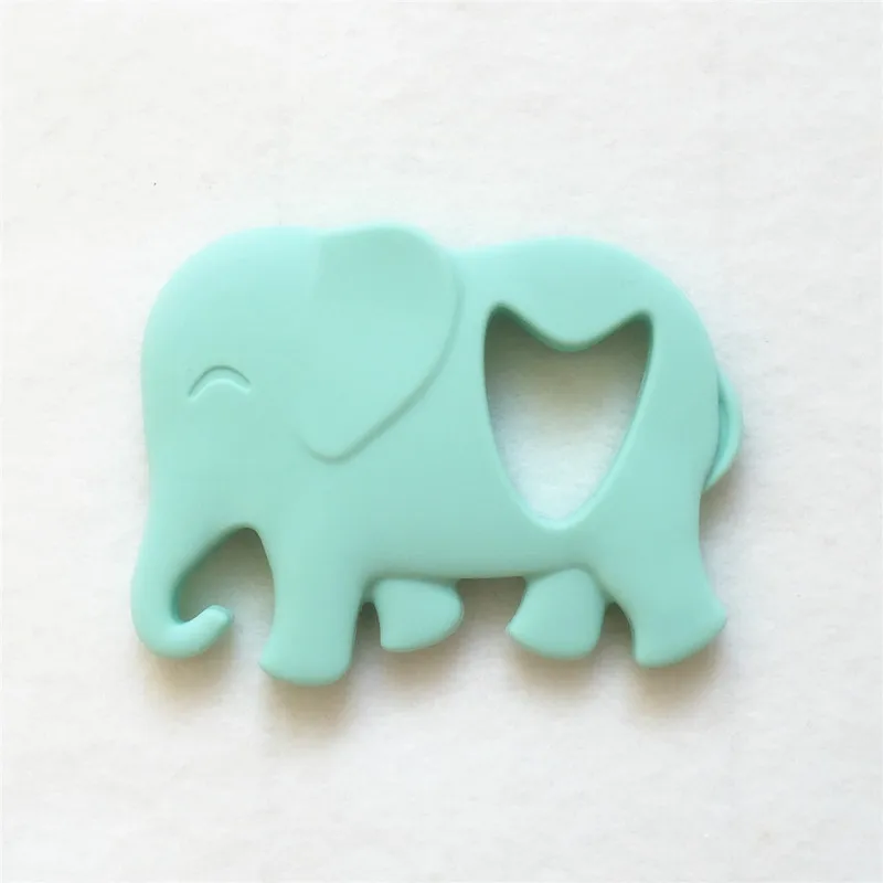 Encantos do Bebê Chenkai Mordedores Elefante Faça Você Mesmo Chupeta Bpa Livre Silicone Brinquedo Montessori Sensorial Animais Jóias 10 Pcs 8 Do Bebê Chupeta Chupeta BPA Livre Silicone