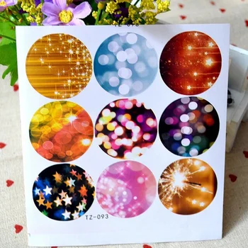

90pcs/lot Round Design Dim light Series Kraft paper Sticker for Handmade Products for baking Gift seal sticker label