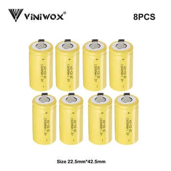 

SC Ni-CD 1300mAh 1.2V Subc Rechargeable Batteries for Makita Bosch Hitachi Dewalt Electric Elements iRobot Battery Cell