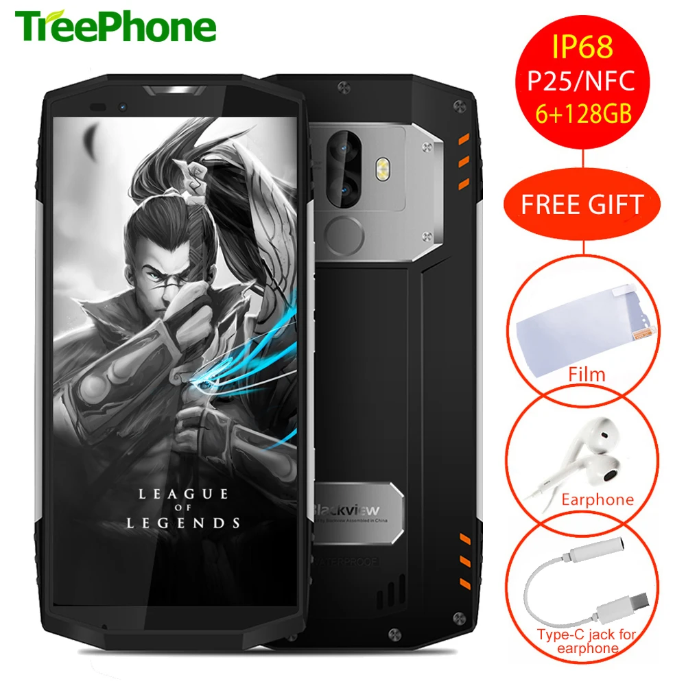 BLACKVIEW BV9000 PRO смартфон IP68 Водонепроницаемый 5 7 &quot18:9 Android 1 P25 2 6 ГГц ГБ + 128 NFC ГЛОНАСС