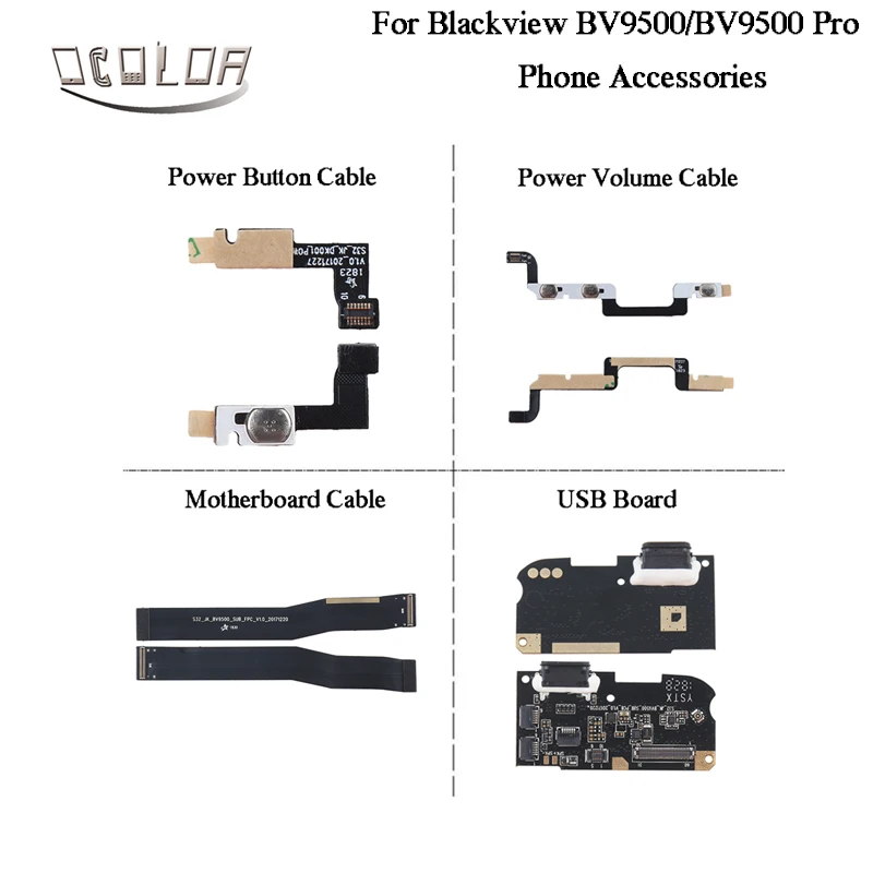 Ocolor для Blackview BV9500 BV9500 Pro Кабель для материнской платы Кнопка питания кабель для Blackview BV9500 USB плата объемный кабель питания