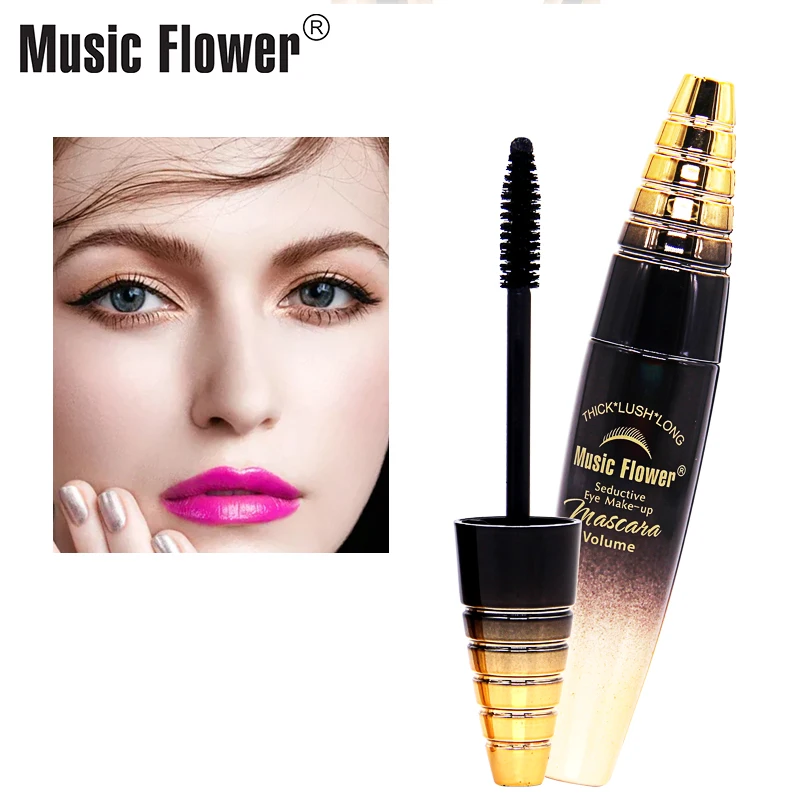 

Music Flower Seductive Mascara Volume Thick Lush Long Long Lasting Eyes Makeup Curling Eyelashes Extension Liquid Waterproof