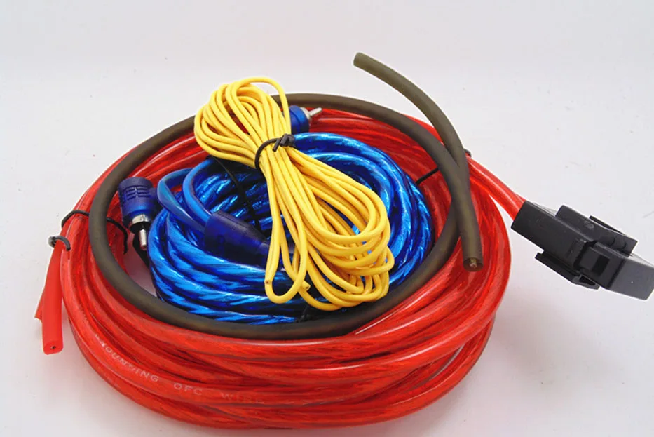60 Вт 4 м длина Профессиональный Динамик Установка Провода S Кабели комплект Аудиомагнитолы автомобильные Провода проводки Усилители домашние сабвуфер