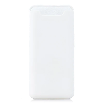 Резиновый ТПУ силиконовый чехол для samsung Galaxy A80 карамельный цвет Мягкий ТПУ задняя крышка для Coque samsung Galaxy A80 A 80 SM-A805F чехол - Цвет: White
